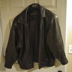 Wilsons brown men's L leather jacket